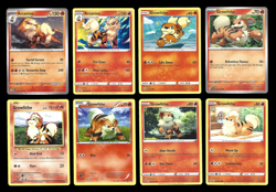 Arcanine & Growlithe Set of 8 Collection Rare Pokemon Cards NM Fire-Type - Image 1