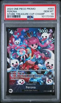 Perona Store Treasure Cup 2024 OP06-093 One Piece Promotion Cards Foil PSA 10 - Image 1