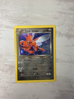 Pokemon Dark Scizor TCG Holo Rare Card 9/105 Neo Destiny - Image 1