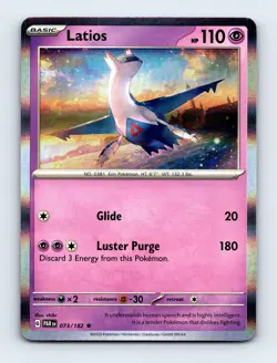 Latios 073/182 SV04: Paradox Rift Rare Holo NM Pokemon Card - Image 1