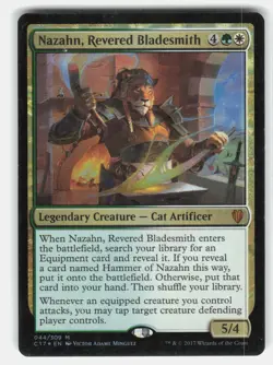 Nazahn, Revered Bladesmith 44 Magic Commander 2017 Foil *LP* - Image 1