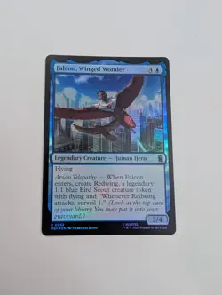 MTG - Falcon, Winged Wonder (Foil) - Marvel Super Heroes NM/M Condition - Image 1
