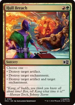 NM Hull Breach, MTG, Heroes Commander, Magic the Gathering, 185 - Image 1