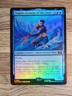 Namor, Scourge of the Seas Commander: Marvel Super Heroes MTG Foil NM - Image 1