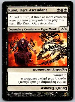 Kuon, Ogre Ascendant 78 Rare Saviors of Kamigawa Magic: The Gathering LP - Image 1