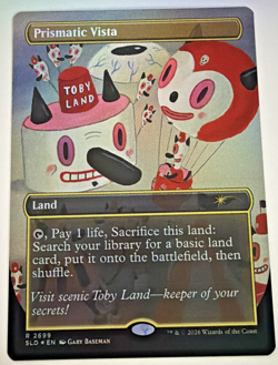 MTG Prismatic Vista 2699 Secret Lair Toby's Journey Foil NM/M Gary Baseman - Image 1