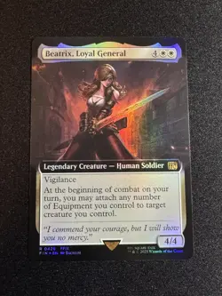 MTG Beatrix, Loyal General (Extended Art) - Final Fantasy - Foil #426 - Image 1