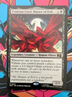 MTG Marvel: Super Heroes Commander Rare CRIMSON COWL MASTER OF EVIL NM - Image 1