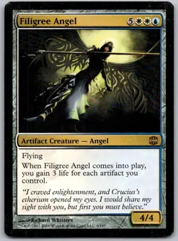 Filigree Angel 6 Rare Alara Reborn Magic: The Gathering Lightly Played - Image 1