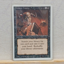 Wizards of the Coast MTG Demonic Tutor Revised Uncommon Regular - Image 1