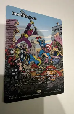 Final Showdown (Borderless) Marvel Universe Eternal-Legal Regular Mtg M/NM - Image 1