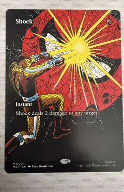 Shock (Borderless) Marvel Universe Eternal-Legal Regular Mtg M/NM Mythic - Image 1