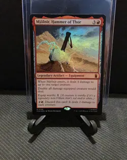 FOIL Mjolnir, Hammer of Thor • NM • Marvel Super Heroes • MTG - Image 1
