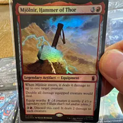 Mjolnir, Hammer of Thor Marvel Super Heroes 0146 EN Mythic Foil - Image 1