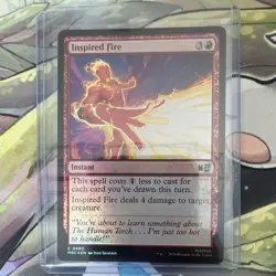 Inspired Fire 0690 Commander: MTG Marvel Super Heroes - Foil - NM - Image 3
