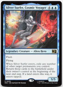 Silver Surfer, Cosmic Voyager 639 NM Commander: Marvel Super Heroes MTG - Image 1