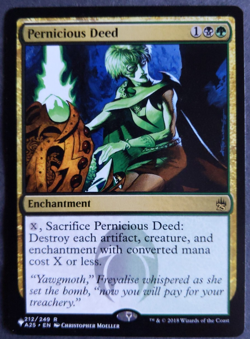 MTG Pernicious Deed | The List Reprints | NM | Commander | Golgari Enchantment | - Image 1