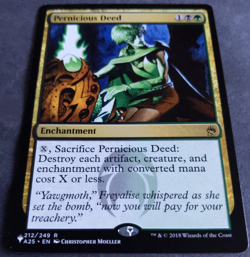 MTG Pernicious Deed | The List Reprints | NM | Commander | Golgari Enchantment | - Image 2
