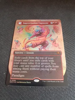 Improvisation Capstone Borderless Foil Mythic 294 SOS Secrets of Strixhaven MTG - Image 1