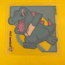 Totodile Pokemon Cafe Plastic Coaster Card Limited Novelty Japanese - Image 4
