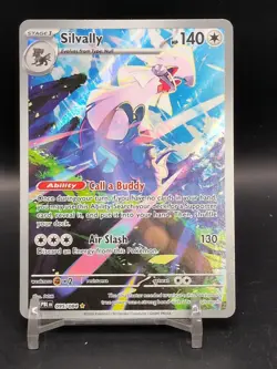 Silvally 095/084 Me05: Pitch Black Illustration Rare Holo Pokemon Card - Image 1