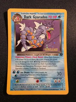 Dark Gyarados (Prerelease) 08/82 WoTC Promo Holo Near Mint - Image 1