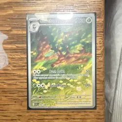 Pokemon TCG Sawsbuck 092/086 SV White Flare IR Holo 130HP With Sleeve - Image 1