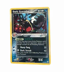 Pokemon TCG Dark Gyarados Reverse Holo 36/109 Team Rocket Returns EN 80 HP - Image 1