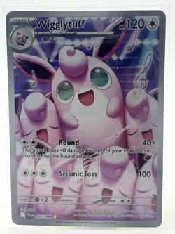 Nintendo Wigglytuff 105/094 Paldean Fates Illustration Rare Holo ENG 120 HP - Image 1