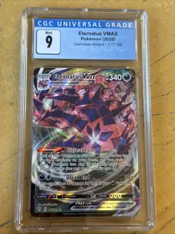 Pokemon Black Star Promo Eternatus VMAX SWSH045 CGC 9 Mint - Image 1