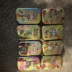 Pokemon TCG 151 Mini Tin Lot of 8, factory sealed - Image 1