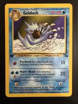1999 Golduck ⭐ 35/62 1st Edition Vintage WOTC Fossil Pokemon NM/LP - Image 1