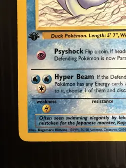 1999 Golduck ⭐ 35/62 1st Edition Vintage WOTC Fossil Pokemon NM/LP - Image 4