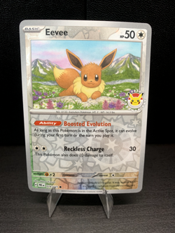 Eevee 074 Holo Pokemon Day 2025 Stamped Promo Pokemon Card NM - Image 1