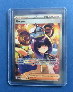 Pokemon TCG Gwynn Trainer Supporter Full Art Holo Ultra Rare 119/084 - Image 2