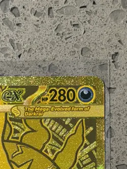 Mega Darkrai EX 120/084 Pokemon Pitch Black Full Art Gold Mega Hyper Rare 2026 - Image 5