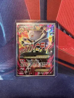 Pokemon Mega M Mewtwo EX (Full Art) 160/162 Breakthrough Holo - Image 1