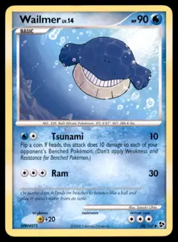 Wailmer 58 106 UC Great Encounters Pokemon MP - Image 1