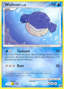 Wailmer 58 106 UC Great Encounters Pokemon MP - Image 4