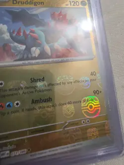 Druddigon Pokemon White Flare 071/086 Master Ball Reverse Holo NM Nurikabe - Image 1