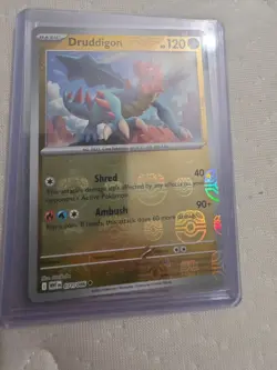 Druddigon Pokemon White Flare 071/086 Master Ball Reverse Holo NM Nurikabe - Image 2