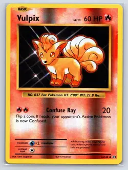 Vulpix 14/108 Common Evolutions Pokemon Reverse Holo Near Mint - Image 1