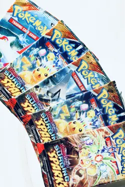 NEW Pokemon TCG Surging Sparks 5 Booster Packs Factory Sealed - Image 3