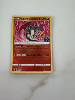 The Pokemon Company Radiant Charizard 011/078 Pokemon GO Holo Radiant Rare EN - Image 1