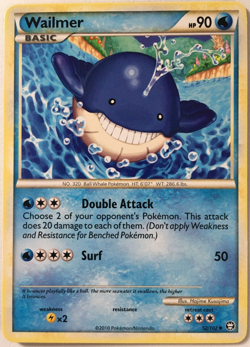 POKEMON WAILMER 52/102 HS TRIUMPHANT UNCOMMON NEAR MINT - Image 1