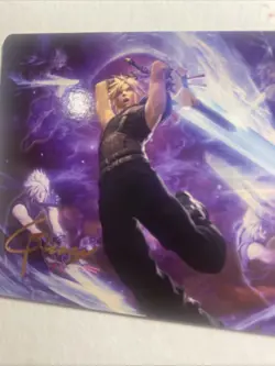 MTG Final Fantasy Art Series GOLD Signature 23 / 53 Cloud's Limit Break - Image 2