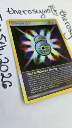 Double Rainbow Energy 88/95 Team Magma vs Team Aqua Reverse Holo Pokemon As-Is - Image 2