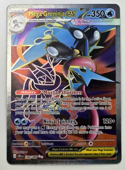 Mega Greninja ex 100/086 Ultra Rare Chaos Rising Pokemon Holo Near Mint - Image 1