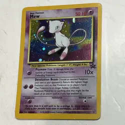 Mew 9 Wotc Black Star Promo Holo Rare Pokemon LP - Image 1