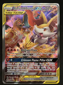 Charizard & Braixen GX SM230 TAG TEAM Promo Holo - Image 1